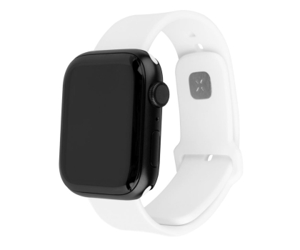 Pasek i akcesoria do zegarków FIXED Silicone Strap Set do Apple Watch 40/41/42 mm white